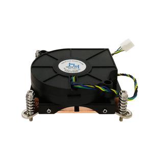 Hot bán 1U máy chủ <span class=keywords><strong>CPU</strong></span> Fan 4 pin hai bóng mang bộ vi xử lý LGA115x 4pin PWM Đồng tdp100w quạt làm mát cho các máy chủ 100000 giờ - Product Image 1