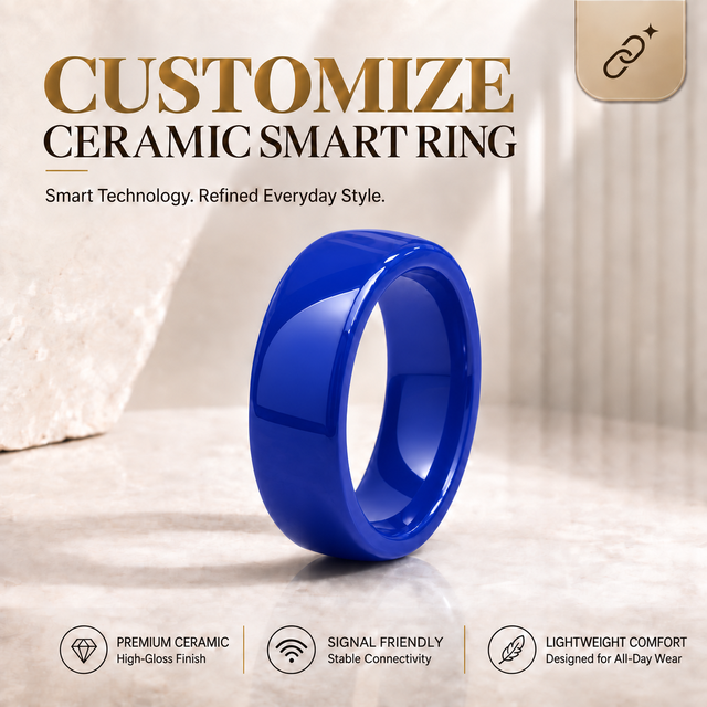 Smart Ring for Women Ceramic Waterproof Health Fitness Tracker Custom Logo Wholesale