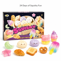 8 Jouets Squishy Boîte Mystère – Jouets Sensoriels Anti-Stress, Fidget Toys Doux et Extensibles, Mignons Squishies Alimentaires et Animaux, Styles Aléatoires pour Enfants
