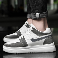 Chaussures montantes décontractées pour hommes, invisibles, rehaussantes, en cuir de vache noir, type baskets à talon compensé