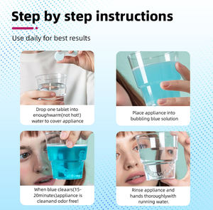 Comprimé effervescent nettoyant pour prothèses dentaires OEM de haute qualité, saveur menthe - Product Image 5