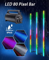IP65 Étanche RGB 3in1 LED Pixel Tube ArtNet DMX512 Programmable Pixel Mapping Bar Light Avec Vis Fixation Conception Flight Case