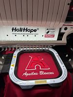 Machine à broder informatisée Holihope à 2 têtes, haute vitesse, robuste, pour la personnalisation de vêtements et d'habillement