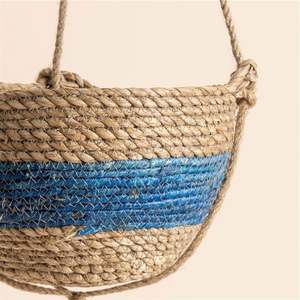 <span class=keywords><strong>Tutto</strong></span> <span class=keywords><strong>per</strong></span> la vite da giardinaggio intrecciata cesto appeso a mano con pianta inclusa vaso di fiori cestini organizzatore in vimini - Product Image 4