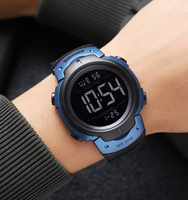 Montre Homme Skmei 2304 - Lot en Gros - Cadran Bleu - Montres Personnalisées Étanches - Montres Sport Digitales pour Hommes