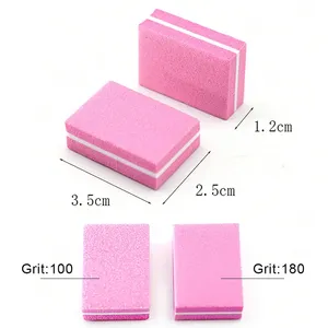 50 pièces de limes à ongles professionnelles miniatures, grain 100/180, pour manucure, soin des ongles, ponçage et polissage, accessoires et outils - Product Image 6