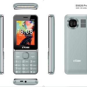 X5626 โทรศัพท์มือถือราคาประหยัด แบตเตอรี่ใช้งานได้นาน ไม่ใช่สมาร์ทโฟน 2G GSM โทรศัพท์มือถือแบบคลาสสิก ปุ่มกดแบบธรรมดา โทรศัพท์มือถือแบบมีปุ่มกด - Product Image 1