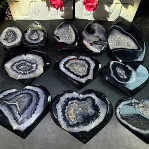 Высококачественный натуральный кристаллический камень Kindfull, исцеляющий драгоценный камень, Черный Сардоникс, украшения, хрустальные свободные камни - Product Image 5