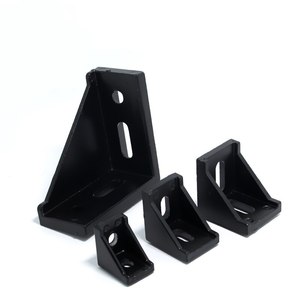 Connecteurs d'angle noirs pour profilé en aluminium série 2020 3030 4040 4080 cadre de course Sim support de connexion à angle de 90 degrés - Product Image 3