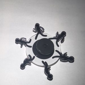 Divertido <span class=keywords><strong>Matchstick</strong></span> Man Running Dynamic Finger Spinning Top Running Man Stress Relief Entertainment Pequeño juguete Finger Top - Product Image 3