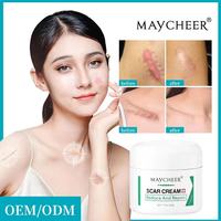 Crème vegan pour éliminer les cicatrices MAYCHEER |   Formule avancée de revitalisation et d'éclaircissement de la peau pour les cicatrices anciennes et récentes, les vergetures, l'acné et les chéloïdes