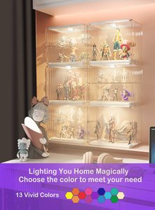 Đèn Dưới Tủ Không Dây RGB Kèm Điều Khiển Từ Xa, Đèn <span class=keywords><strong>LED</strong></span> Puck Nhiều Màu Đèn Gắn Trên Tủ Bếp - Product Image 6