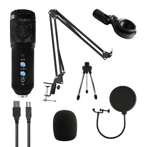Microphone de jeu et accessoires sans fil professionnel, karaoké en direct, lumière rvb, enregistrement vocal, condensateur USB, Studio - Product Image 4