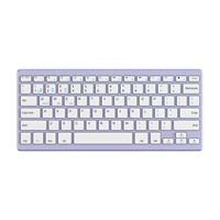 Clavier sans fil Bluetooth 78 touches, fin, rechargeable, à commutateurs à ciseaux, silencieux, pour ordinateur portable, ordinateur, iPad