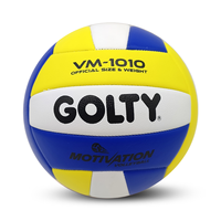 Ballon de volley-ball GOLTY VM-1010 taille 5, poids 260-280g et circonférence 650-670mm, fabriqué par le meilleur fabricant, personnalisé, doux, cousu à la machine.