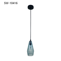 Lustre en verre de style nordique pour restaurant, bar, comptoir, café, lampe suspendue moderne et simple pour chambre à coucher