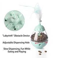 Jouet pour chat fiable avec structure de labyrinthe intégrée, distributeur de friandises à bascule pour entreprises de produits pour animaux de compagnie