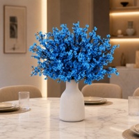 Fleurs artificielles en soie Gypsophile faite à la main, style pastoral, haute simulation, pour décorations de mariage, maison et photos