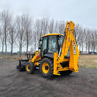 Chargeuse-pelleteuse JCB 3CX 4x4 d'occasion, chargeuse frontale 4 en 1, 7 tonnes, moteur 85 CV avec moteur et boîte de vitesses