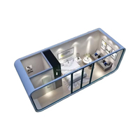 Bureau préfabriqué modulaire de 20 pieds, transportable, moderne, type cabine, avec toilettes