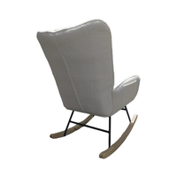 Pépinière Teddy rembourré bébé moelleux planeur Rocker chaises d'allaitement chaise berçante pour adultes petits espaces intérieur