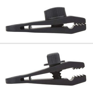 Clips Reforzados Xingda Resistentes al Viento, 8x3x2.5cm, Plástico Negro, para Cuerdas de Lona de Camping al Aire Libre - Product Image 2