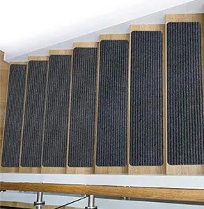 Benutzer definierte Teppich-Treppenstufen für den Innen-und Außenbereich Rutsch feste Gummi treppen matten