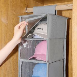 Estante de Almacenamiento para Sombreros Personalizado con Cubierta Antipolvo, Organizador de Armario para Colgar Sombreros con 10 Estantes - Product Image 5