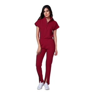 Uniforme de hospital de enfermería con diseño de la mejor calidad al por mayor, uniforme de uniforme, conjunto de traje superior e inferior para mujer - Product Image 5