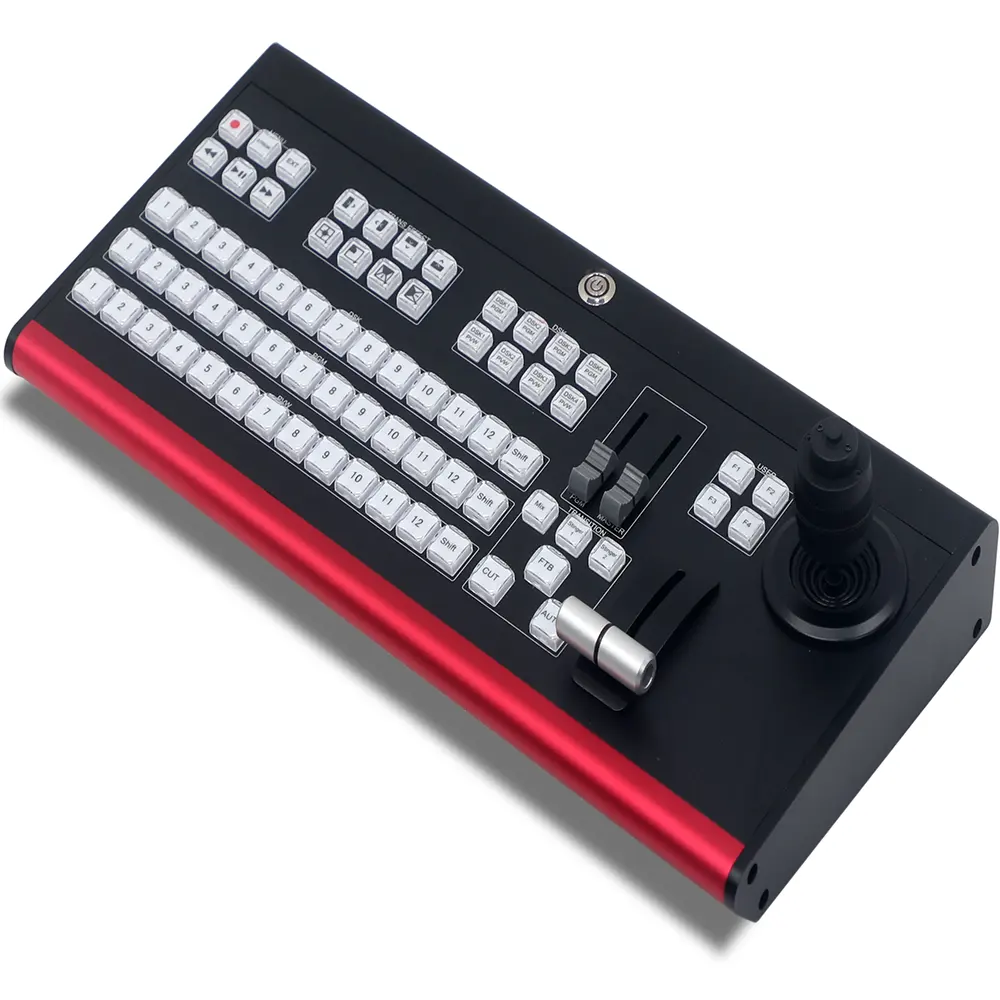 TYST Panel kontrol t-bar 1500HD, perlengkapan profesional keyboard siaran langsung pengalih video mixer