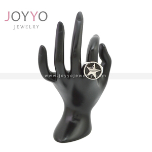 Wholesale Stainless Steel Star <strong>Antique</strong> Sliver Punk <strong>Rings</strong> for <strong>Men</strong> <strong>Pinky</strong> Biker <strong>Rings</strong> - Product Image 5