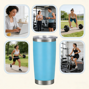 Vaso Térmico de Acero Inoxidable de 20oz con Logotipo Personalizado, para Vino, Cerveza, Viajes, Mantiene Bebidas Calientes y Frías, con Pajilla - Product Image 5