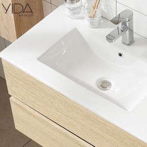 Beste Prijs Multiplex Ijdelheden Moderne Badkamermeubel Hout Met Led Spiegel - Product Image 2