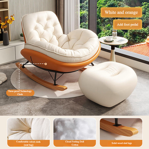 Fauteuil de <span class=keywords><strong>salon</strong></span> moderne de luxe nordique, fauteuil inclinable à bascule, canapé lounge magique, fauteuil paresseux individuel pour adultes, mobilier de détente pour chambre à coucher - Product Image 6