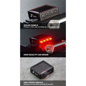 Caja Lateral para <span class=keywords><strong>Motocicleta</strong></span>, Luz LED Solar Estroboscópica, 1250GS, Carcasa Superior, Rojo, Amarillo, IP67, Resistente al Agua, 4 Lentes, Advertencia de Conducción Nocturna, <span class=keywords><strong>Señal</strong></span> de <span class=keywords><strong>Emergencia</strong></span> - Product Image 4