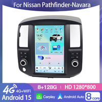 HFMidia 12.8 inci Radio BT Layar Vertikal Multimedia Video Head Unit Untuk Nissan Pathfinder-Navara 2008-2012 Penerima Media Mobil