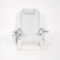 Chaises de plage modernes légères style chaise de plage pliante en aluminium conception de siège bas pour une utilisation en extérieur chaise de plage Teslin