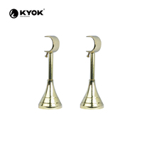 Tringle à rideaux KYOK Premium - Embout décoratif ajouré avec accents en cristal