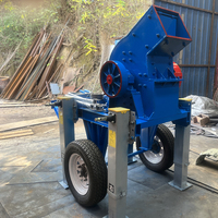 Concasseur à marteaux pour marbre et briques usagées, machine de fabrication de sable à partir de pierres, entraînée par roulement de moteur, 3-5t/h, écoénergétique, produit phare