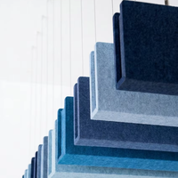 Panneaux acoustiques en PET simples, écologiques, insonorisants, en polyester, pour plafond, pour espaces acoustiques commerciaux