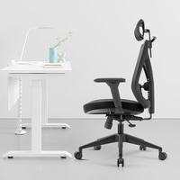 Foshan Chaise de bureau ergonomique à dossier haut avec support lombaire et accoudoirs réglables Chaise de bureau confortable avec base pivotante