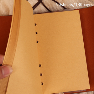 JAI IMAN 90sheets A6 Vintage Waterproof Cowhide Storage Notebook Writable Office Notes for <strong>Journal</strong> <strong>Supplies</strong> - Product Image 6