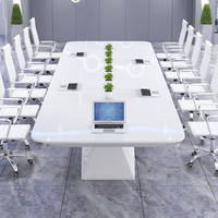 Ensemble de meubles de bureau modernes XTHYZ-050 fabriqués en Chine comprenant des chaises de table de réunion en mélamine pour salle de conférence ou bureau