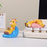 Ensemble de figurines de girafe en résine ROOGO mignonnes, plusieurs poses, décoration de bureau, ornement pour la maison, décoration de table