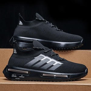 รองเท้าผู้ชายแบบใหม่ Fly Weave ระบายอากาศได้,รองเท้าผ้าใบโรงงานจีนผลิตและจำหน่ายรองเท้าลำลองสำหรับผู้ชายที่มีพื้นรองเท้าเจลลี่ - Product Image 3