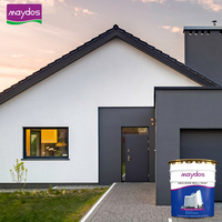 Revêtement à base d'émulsion de peinture au latex de mur extérieur de polymère acrylique anti-pluie de champignons brillant et mat pour le ciment de plâtre de maçonnerie