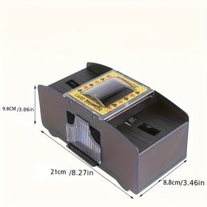Mélangeur de cartes automatique direct d'usine 1/2/4/6 jeux, fonctionne sur piles USB, mélangeur de jeux de casino, Pokeruno <span class=keywords><strong>Phase10</strong></span>, Texas Hold'em, Bla - Product Image 3