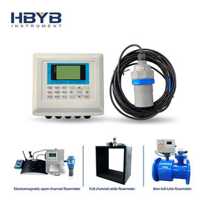 高精度再現性 工業排水 湖水 統合型LCDディスプレイ 電磁式開水路流量計 - Product Image 6