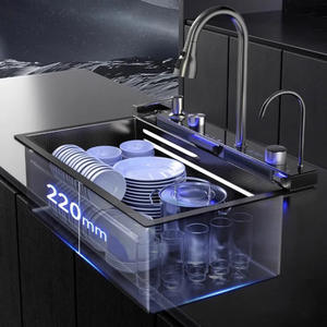 <span class=keywords><strong>อ่าง</strong></span>ล้าง<span class=keywords><strong>จ</strong></span>านครัวสเตนเลสนาโนดิจิตอลอั<span class=keywords><strong>จ</strong></span>ฉริยะรุ่นปี 2026 ผลิตด้วยมือ ดีไซน์ทันสมัย พร้อมหน้าจอแสดงผล ระบบน้ำตก สำหรับล้างผัก ใช้ในบ้าน - Product Image 3