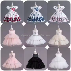 Abito da Sera Classico per Bambine, Elegante Vestito da Principessa Verde Scintillante per Feste Familiari - Product Image 1